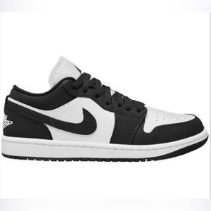 Black and white Jordan 1 lows/ Nike Jordan's.